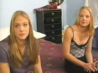 Shocking incest porn features blonde twin sisters letting old dude lick and fuck their teen hole